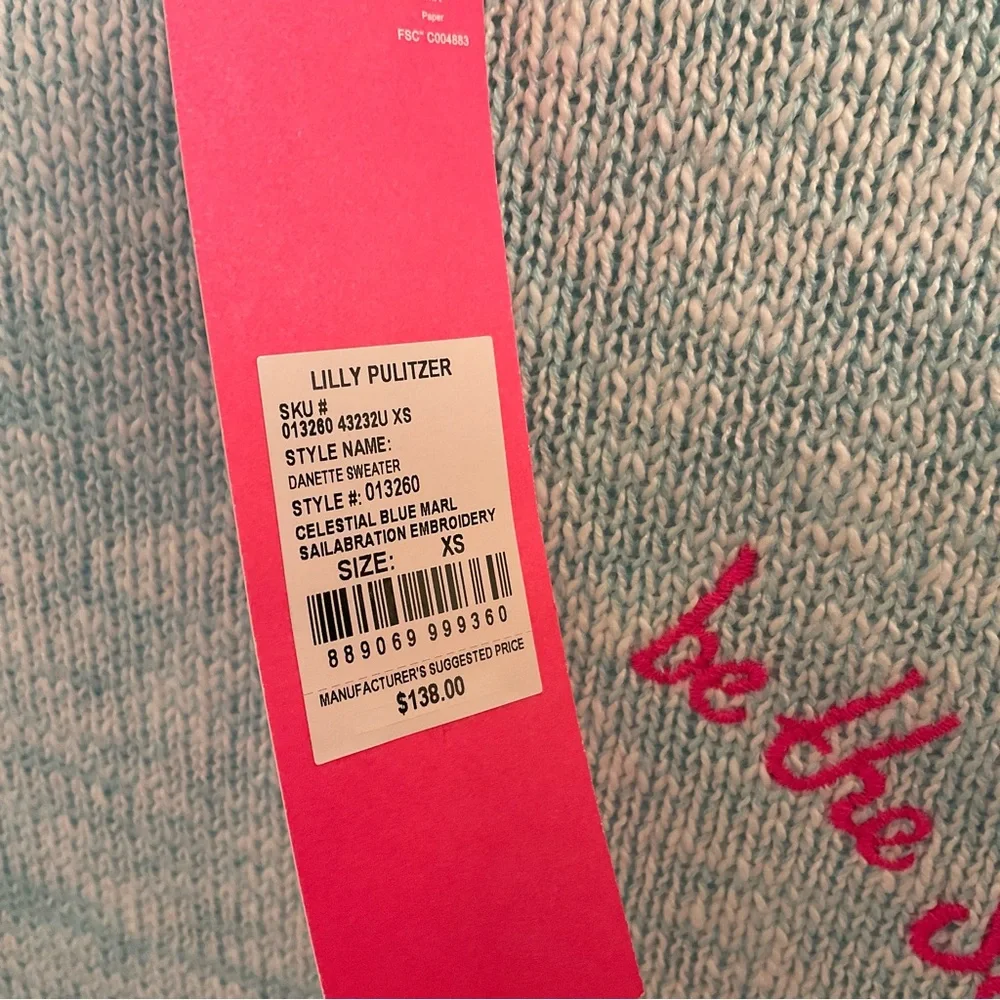 Lilly Pulitzer Sailaway Celebration Sweater - NWT - Size XS - Picture 7 of 11
